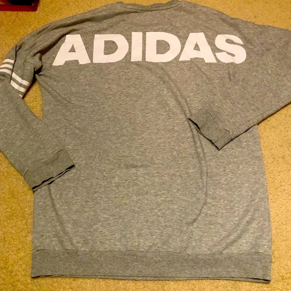 adidas Other - Adidas Long Sleeve Gray Tee Shirt